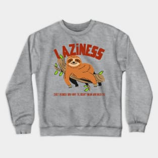 Lazy Sloth Crewneck Sweatshirt